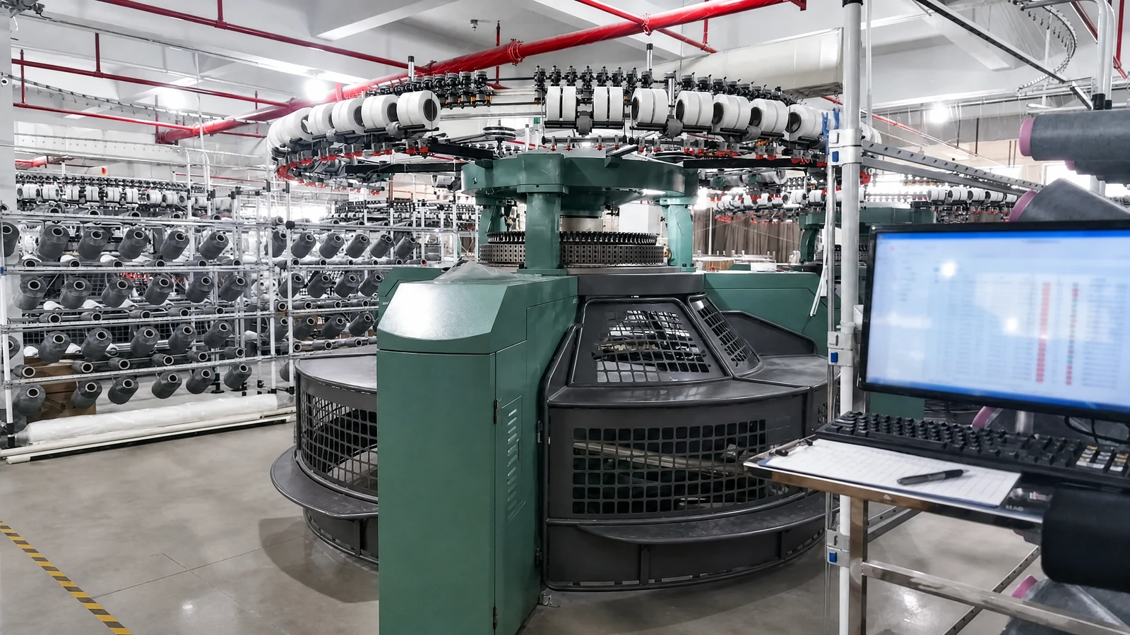 Production equipment monitoring at Shengchao Textile