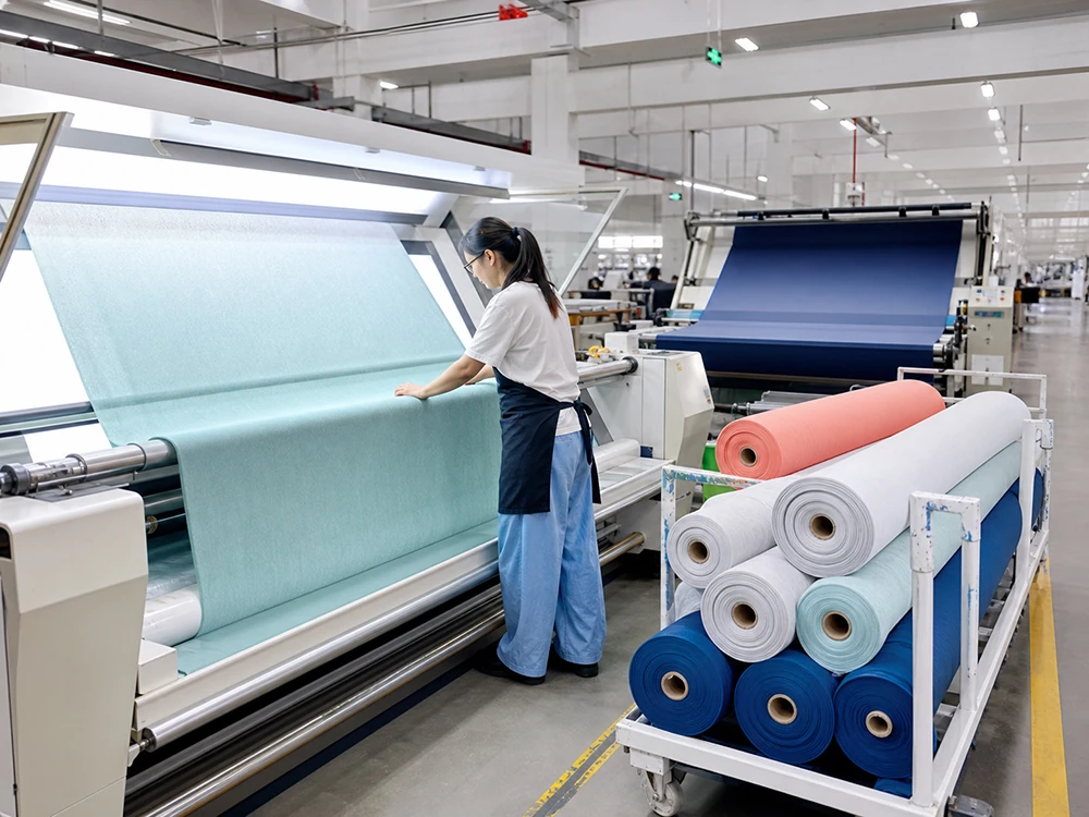 Fabric dyeing and finishing workshop