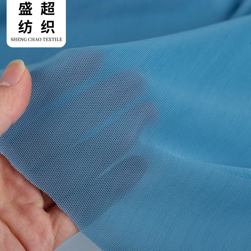 Nylon-spandex mesh fabric, four-way high elasticity fitness and yoga apparel fabric