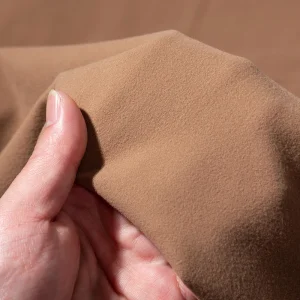 Polyester-spandex fleece high-elasticity brushed double-sided spandex yoga wear fabric